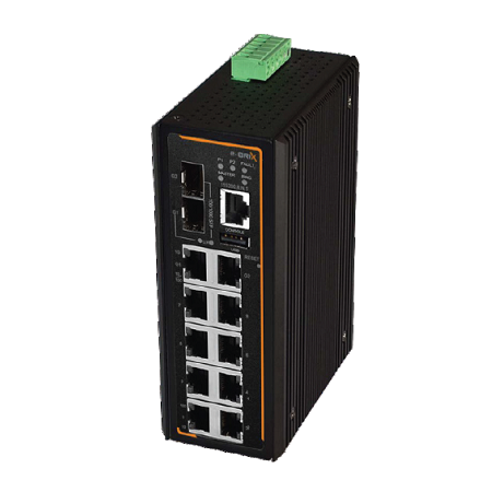 10-Port Industrial Managed Ethernet Switch