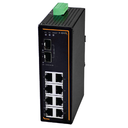 10-Port Industrial Gigabit Ethernet Switch
