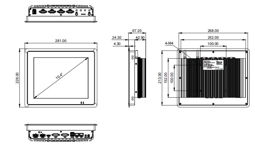 Capacitive Touch Screen Industrial Panel PC