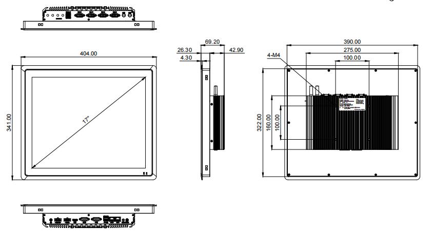 Capacitive Touch Screen Industrial Panel PC