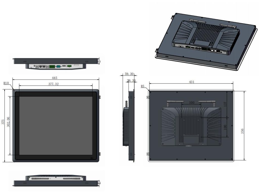 Capacitive Touch Screen Monitor