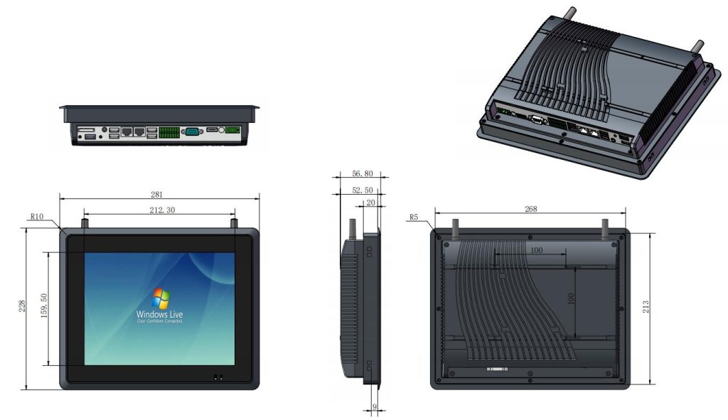 Capacitive Touch Screen Monitor